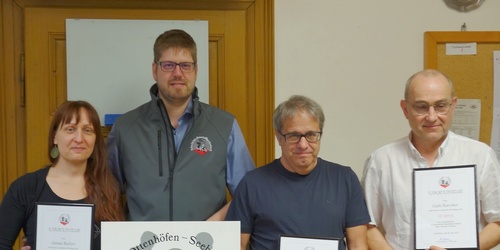 Ehrung für 10 Jahre MItgliedschaft